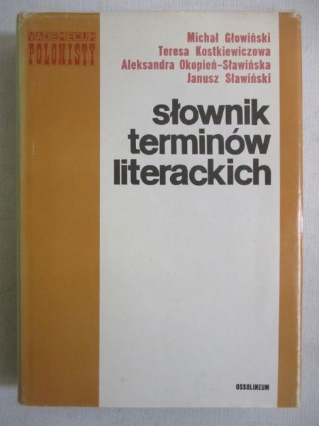 Głowiński Michał - Słownik terminów literackich