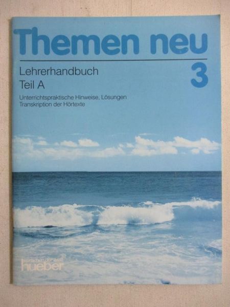Aufderstrasse Hartmut - Themen neu 3. Lehrerhandbuch Teil A