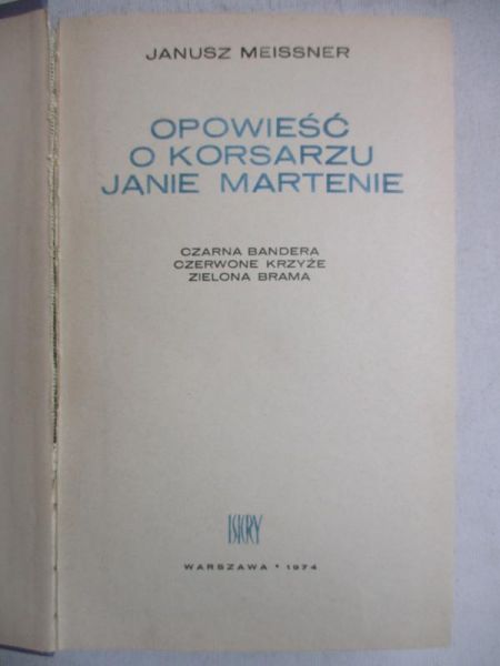 Opowieść o korsarzu Janie Martenie