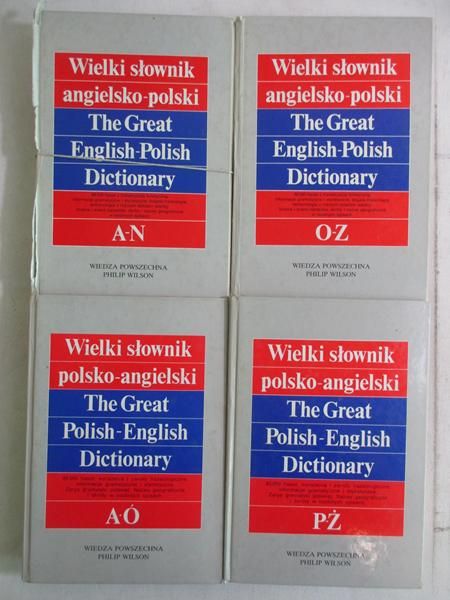 Wielki słownik polsko-angielski, angielsko-polski, 4 tomy