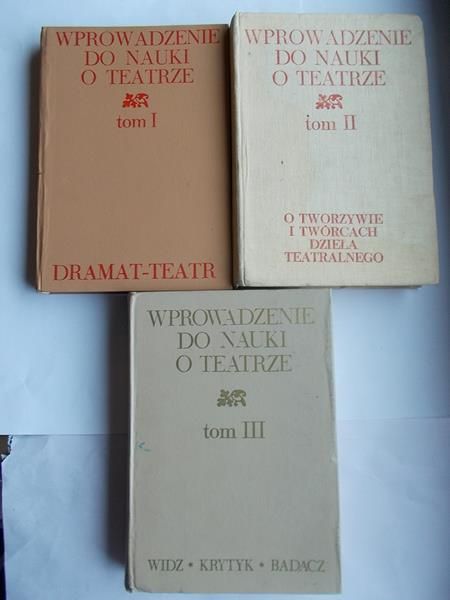 Wprowadzenie do nauki o teatrze, t.I-II