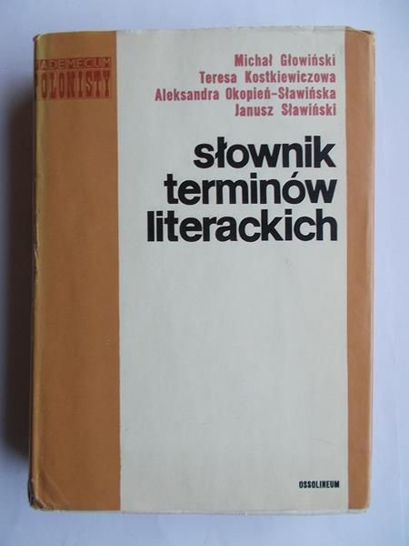 Głowiński Michał - Słownik terminów literackich