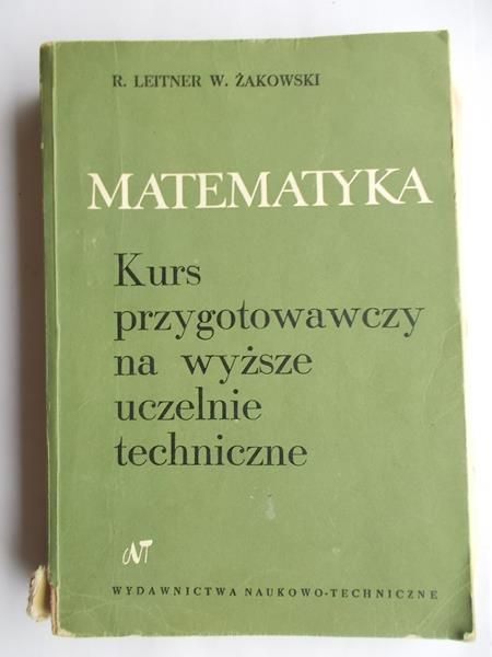 Matematyka, Kurs przygotowawczy na wyższe uczelnie techniczne