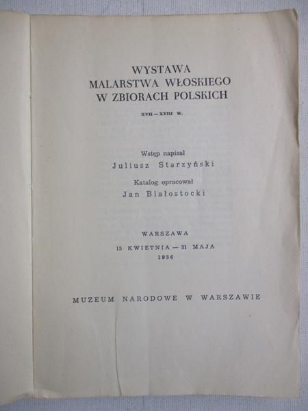 Wystawa malarstwa włoskiego w zbiorach polskich