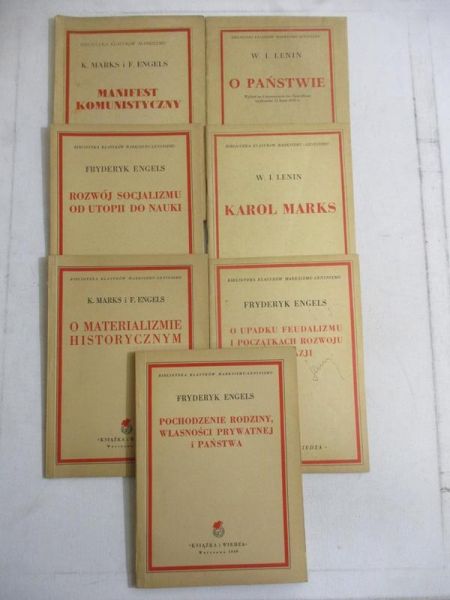 Biblioteka Klasyków Marksizmu, 7 książek, 1949 - 1953 r.