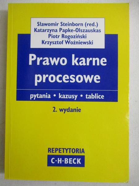 Steinborn Sławomir (red.) - Prawo karne procesowe
