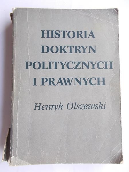 Historia doktryn politycznych i prawnych