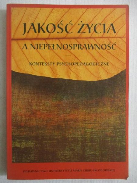 Palak Zofia - Jakość życia a niepełnosprawność