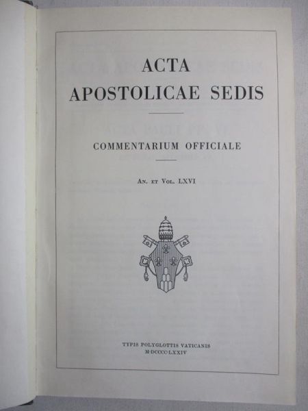 Acta Apostolicae Sedis