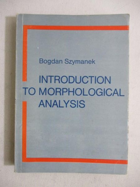 Introduction To Morphological Analysis
