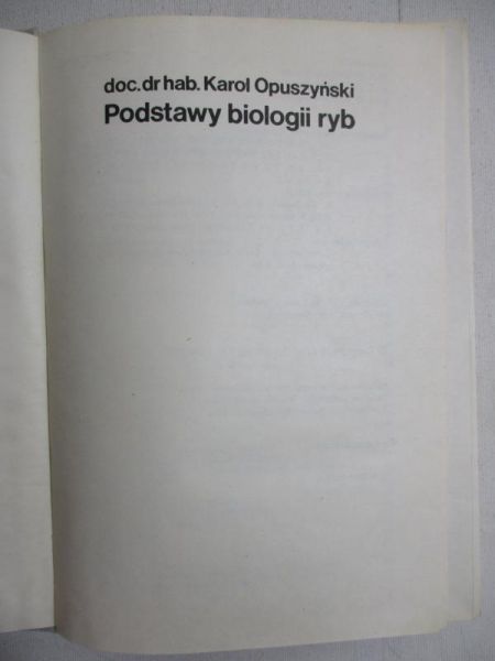 Podstawy biologii ryb