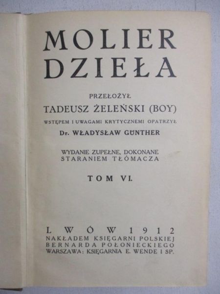 Dzieła, Tom VI, 1912 r.