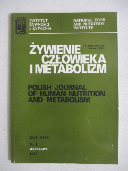 Żywienie człowieka i metabolizm, Nr. 4/1997