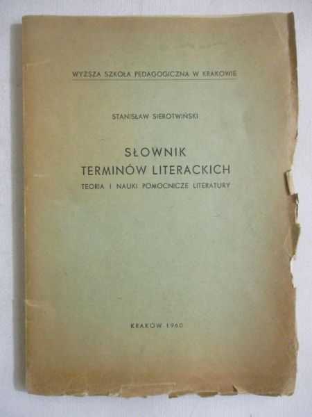 Słownik terminów literackich