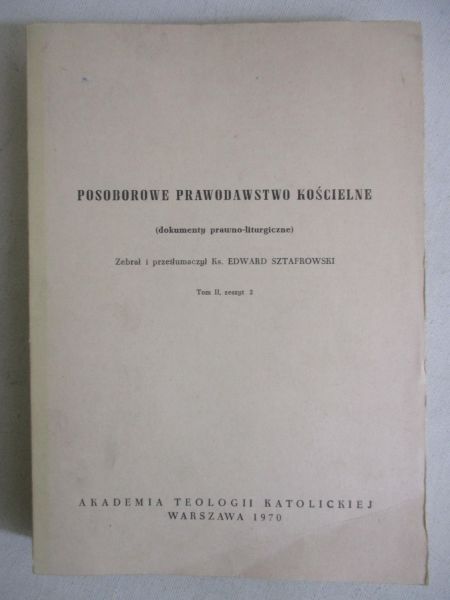 (opr.) - Posoborowe prawodawstwo kościelne, Tom II, zeszyt 2