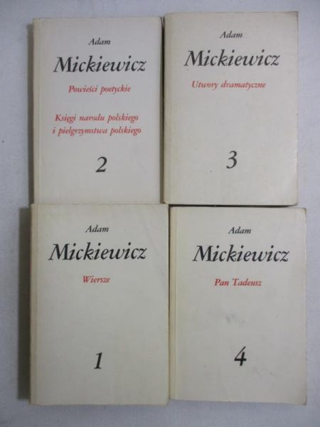 Mickiewicz Adam - Dzieła poetyckie, t. I-IV