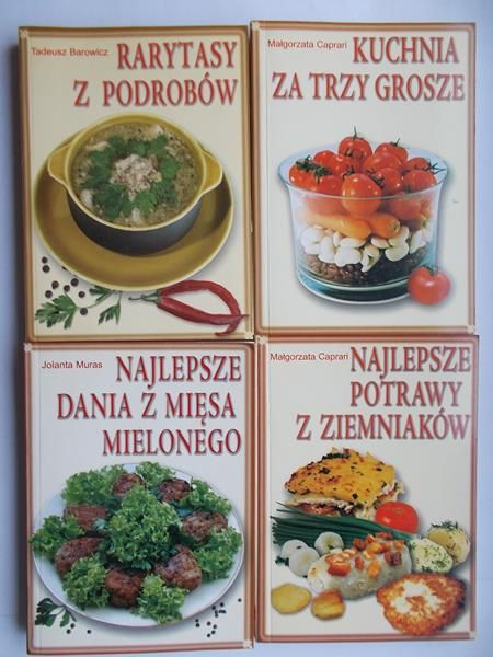 Caprari M., Barowicz T., Muras J. - Najlepsze potrawy z ziemniaków/Kuchnia za trzy grosze/Rarytasy z podrobów/Najlepsze dania z mięsa mielonego