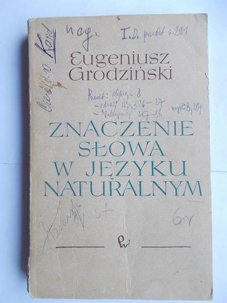Znaczenie słowa w języku naturalnym