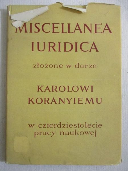 Miscellanea Iuridica