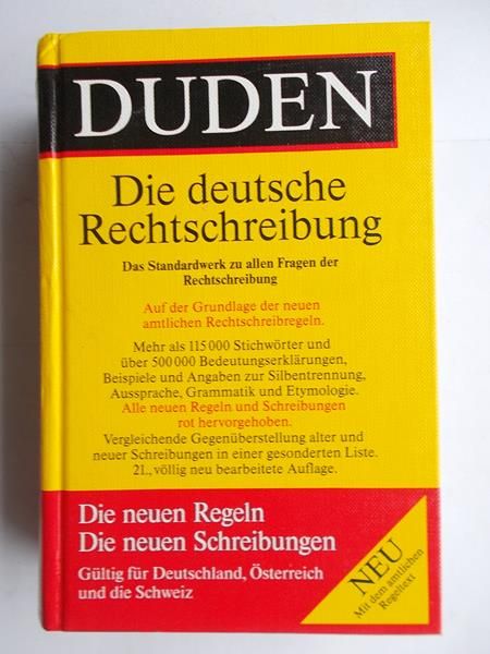 Duden die deutsche rechtschreibung