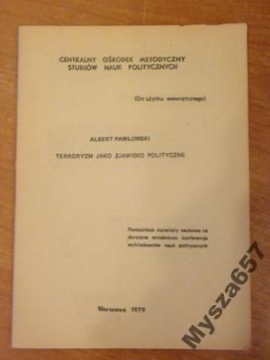Terroryzm Jako Zjawisko Polityczne