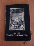 LAT TEATRU NARODOWEGO Cz. pierwsza 1765-1924