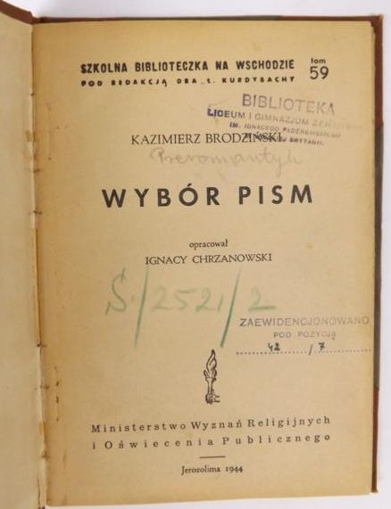 Wybór pism, 1944 r.