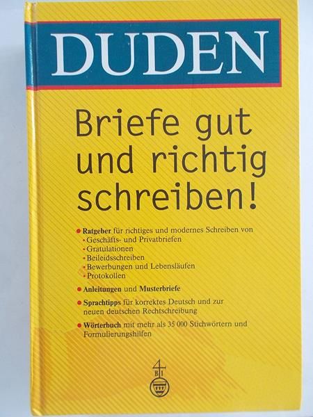 Duden Briefe gut und richtig schreiben