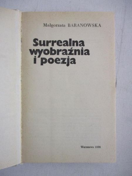 Surrealna wyobraźnia i poezja