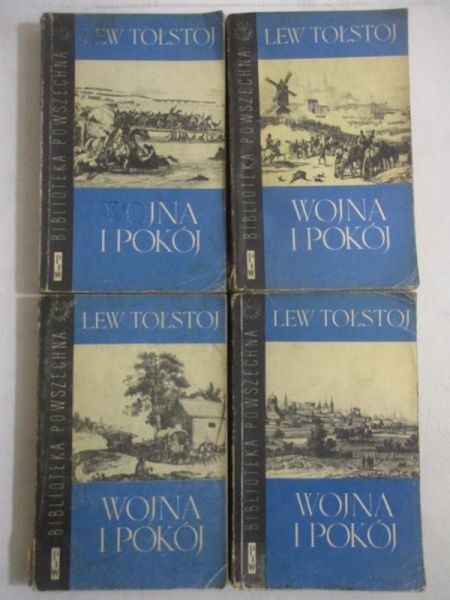 Wojna i pokój, tom od I-IV
