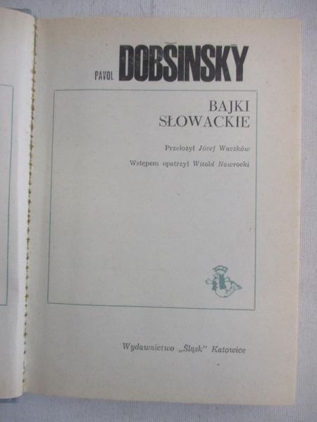 Dobsinsky Pavol - Baśnie słowackie