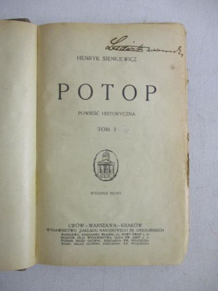 Potop, t. 1, 1925 r.