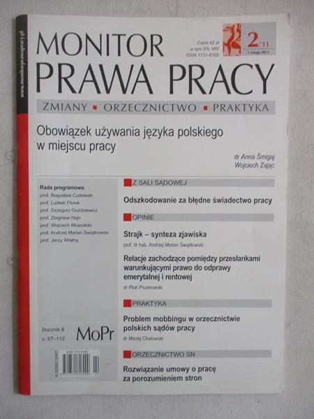 Monitor prawa pracy