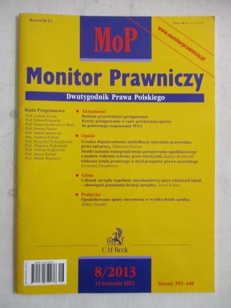 Monitor prawniczy