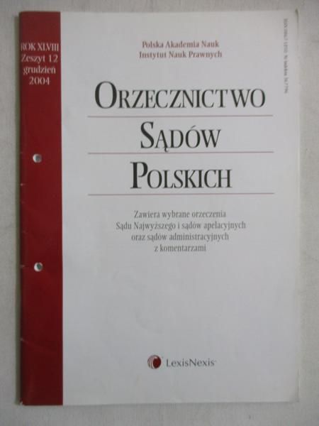 Orzecznictwo sądów polskich