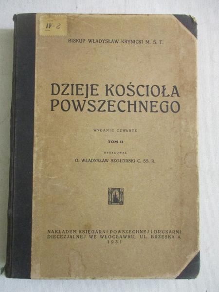Dzieje kościoła powszechnego, 1931 r.