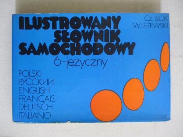 Ilustrowany słownik samochodowy 6-języczny