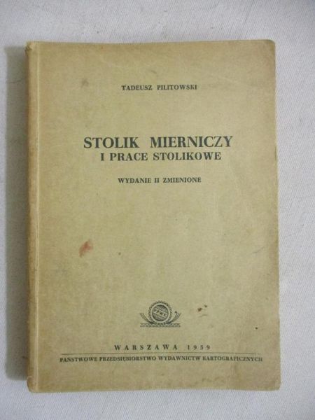 Stolik mierniczy i prace stolikowe