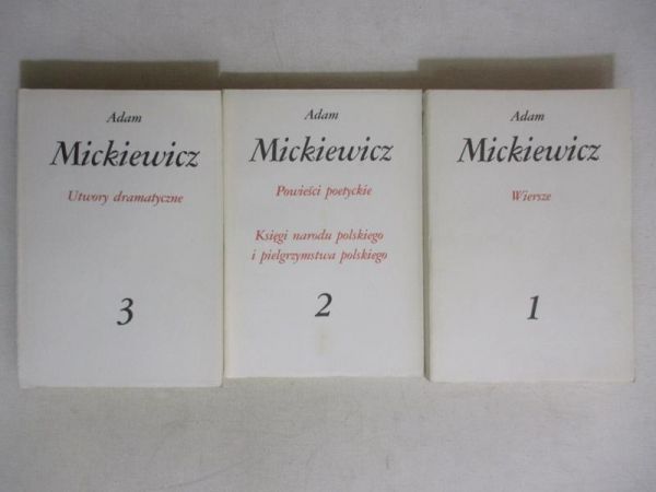 Mickiewicz Adam - Wiersze/Utwory dramatyczne/Powieści poetyckie