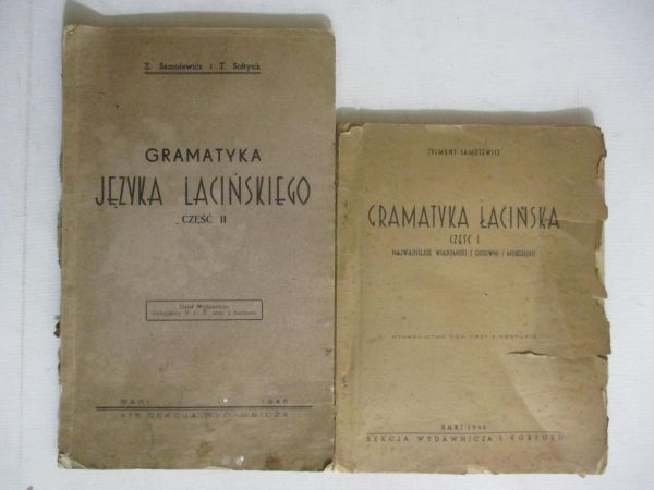 Gramatyka łacińska cz. I-II, 1946r.