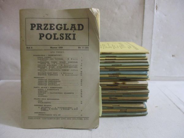Przegląd Polski miesięcznik 31 tomów, 1946-1949r.