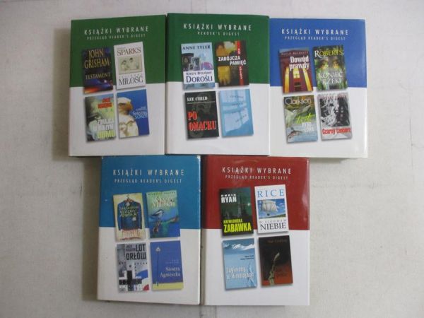 Książki Wybrane Reader's Digest, 5 książek