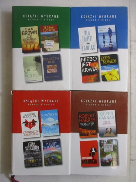Książki Wybrane Reader's Digest, 4 książki