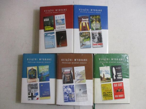 Książki Wybrane Reader's Digest, 5 książek