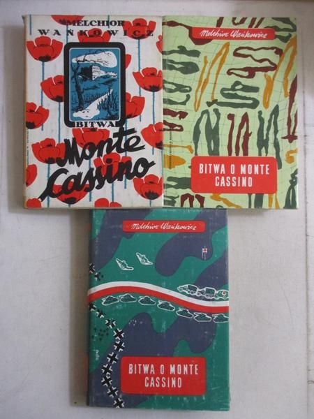 Bitwa o Monte Cassino, tom I-III, reprint 1945 r.