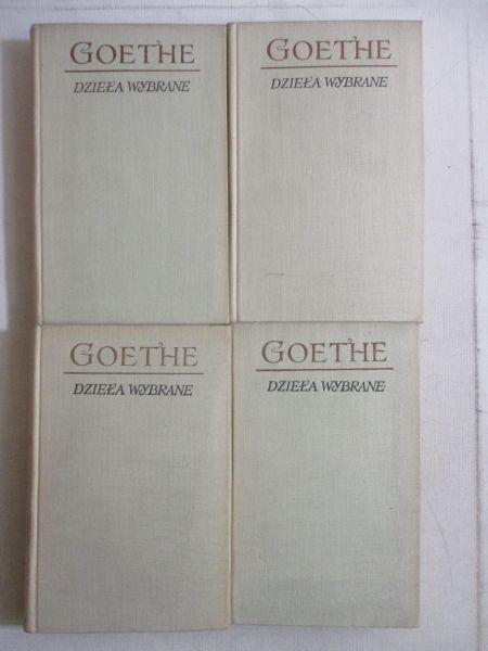 Goethe Jan Wolfgang - Dzieła wybrane, Tom I-IV