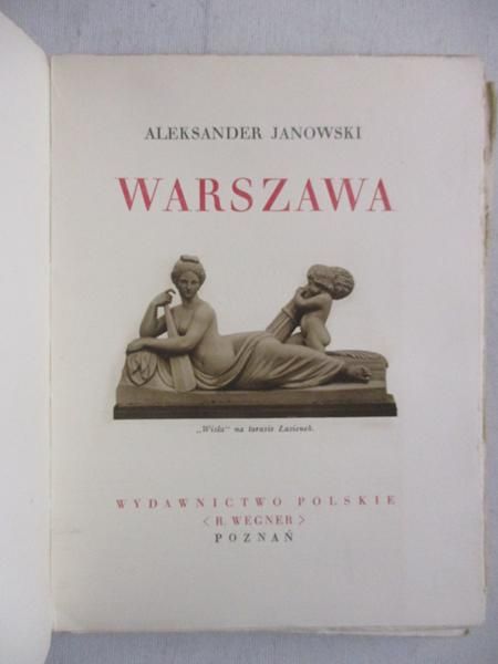Janowski Aleksander - Warszawa, ok. 1930 r.