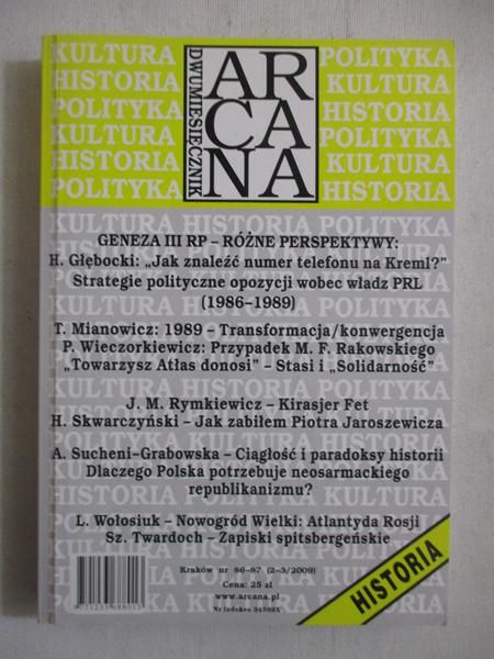 Dwumiesięcznik Arcana nr 86-87 (2-3/2009)