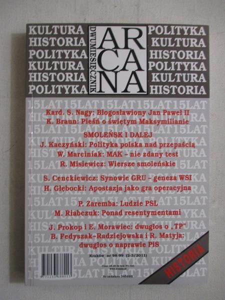 Dwumiesięcznik Arcana nr 98-99 (2-3/2011)