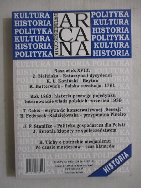 Dwumiesięcznik Arcana nr 103-104 (1-2/2012)